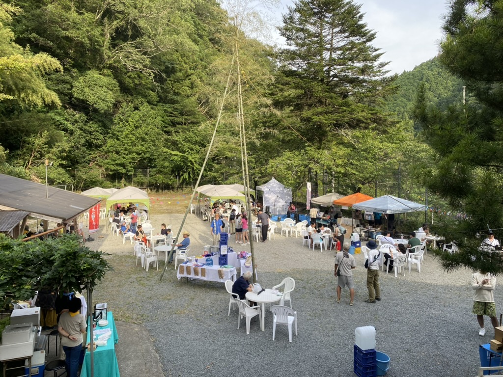 Community event on the former playground at Shimonanosato