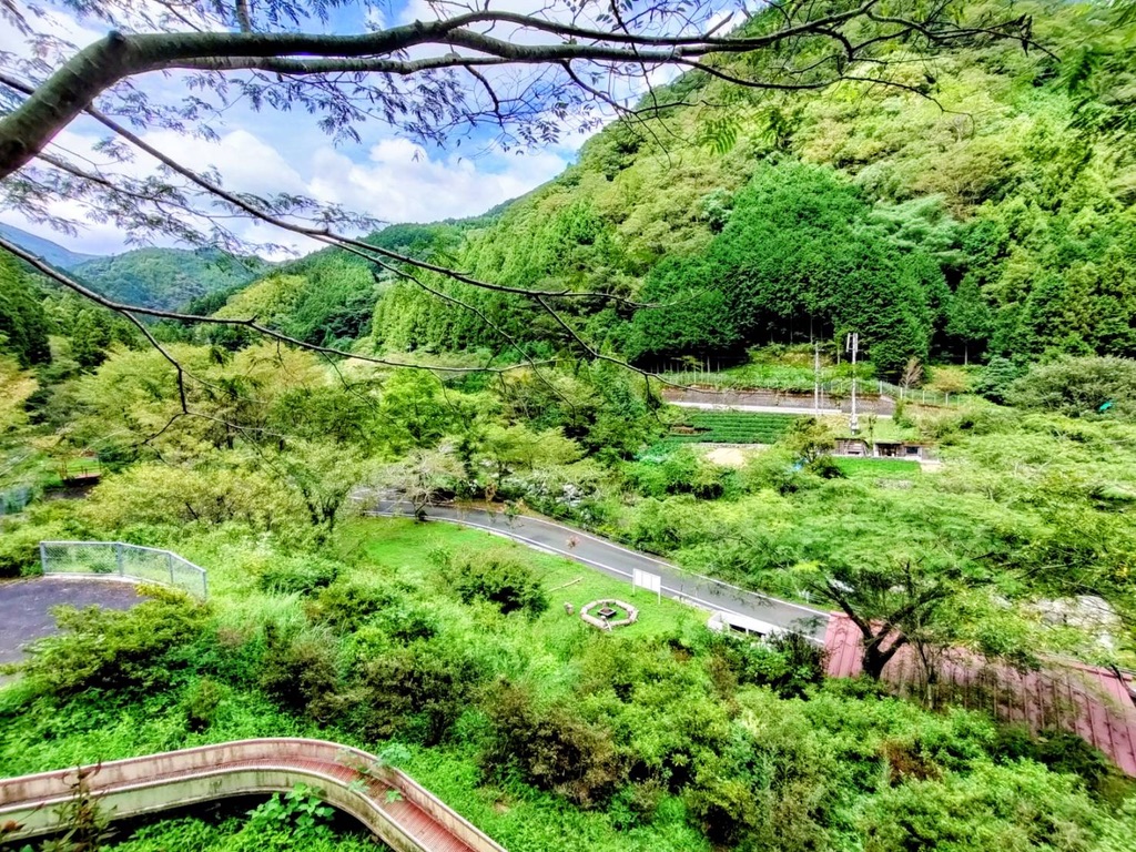 Yumenomori Campground viewed from above