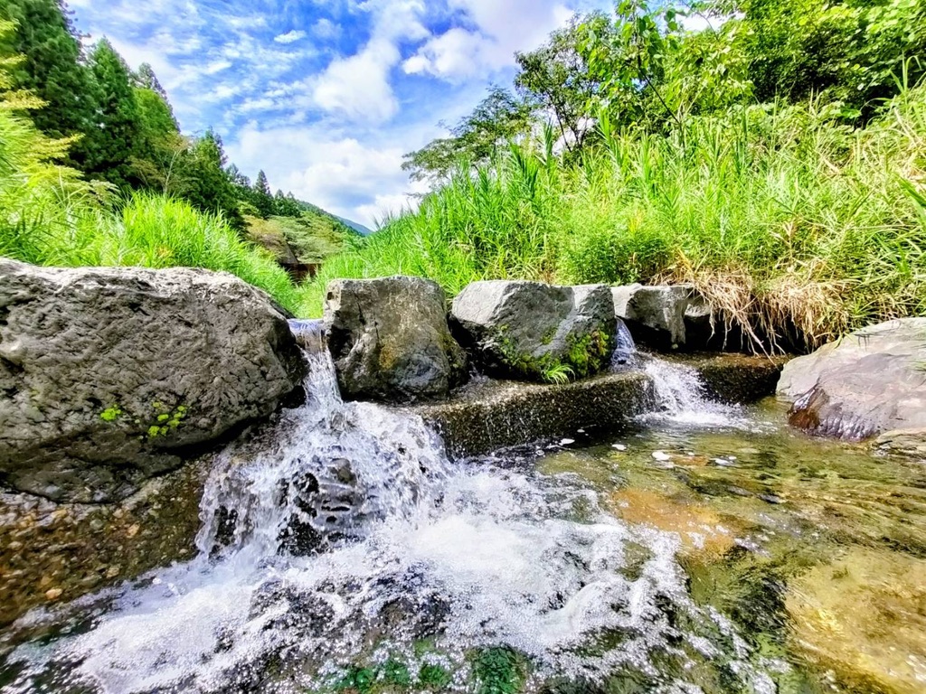 River beside Yumenomori Campground